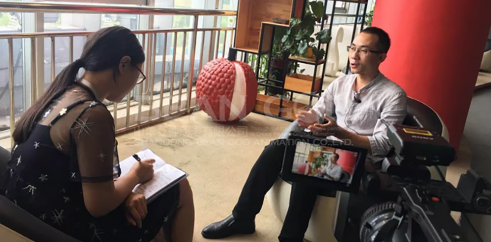 高新区电视台专访豆神董事长赵立军:逐梦儿时梦想 打造优质国产动画