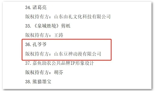 豆神动漫|孔爷爷IP荣获2024年度“城市符号”IP评选最佳潜力奖